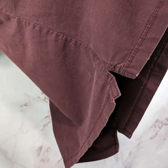 Wrangler T Shirt Men Large Red Henley Short Sleeve Button Riggs Workwear Pocket - Picture 8 of 9